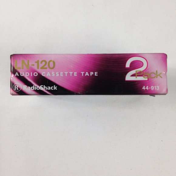 Radio Shack  Audio Cassette Tape 2 Pack LN-120 Low Noise 44-913 New Sealed - Picture 6 of 6